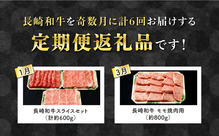 【奇数月6回定期便】長崎和牛 食べ比べコース 総量約5.24kg / 牛肉 ハンバーグ はんばーぐ モモ もも ロース ろーす 肩ロース リブロース りぶろーす すき焼き すきやき しゃぶしゃぶ 焼肉 焼き肉 サーロインステーキ さーろいんすてーき サーロイン さーろいん ステーキ すてーき 小分け 牛肉定期便 / 大村市 / おおむら夢ファームシュシュ[ACAA101]