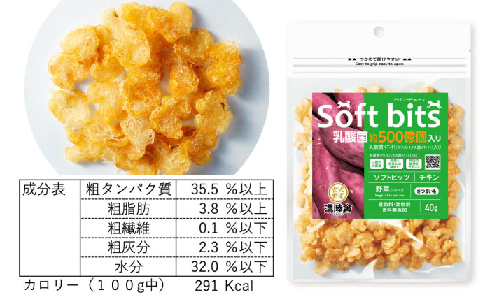 【全6回定期便】Softbits ドッグフード さつまいも（40g×6P）/ ドッグフード 犬 いぬ ドッグ おやつ ペットフード / 大村市 / サポート [ACAM041]