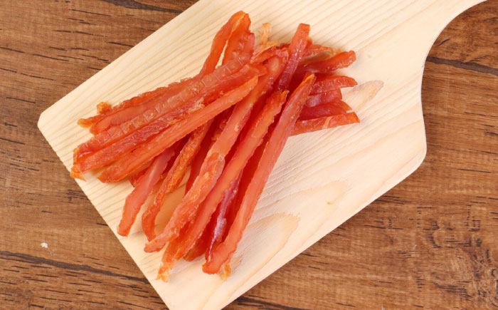 【全12回定期便】華味鳥 ドッグフード ササミ細切り 150g×3袋 / ドッグフード 犬 いぬ ドッグ おやつ ペットフード / 大村市 / サポート [ACAM045]