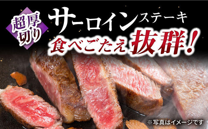 【12回定期便】長崎和牛 サーロインステーキ 約320g×4枚 / 牛肉 サーロインステーキ さーろいんすてーき サーロイン さーろいん ステーキ すてーき 小分け 牛肉定期便 / 大村市 / おおむら夢ファームシュシュ[ACAA261]