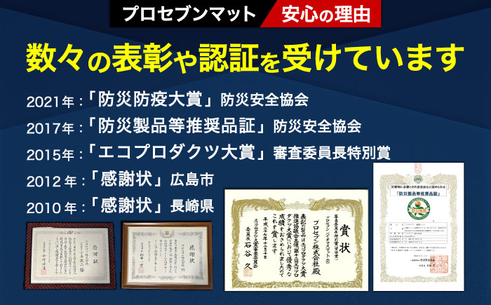耐震ベーシック・セット 耐震マット（20ｍｍ角×16枚入）＋バイオマスマット（100mm角×1枚） / 地震対策 転倒防止 耐震 防災 / 大村市 / プロセブン株式会社 [ACBX001]