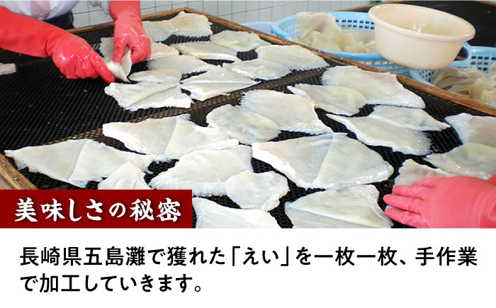 【6回定期便】長崎県産えいひれ  500ｇ / えいひれ エイヒレ 国産 おつまみ / 大村市 / 株式会社ナガスイ [ACYQ054]