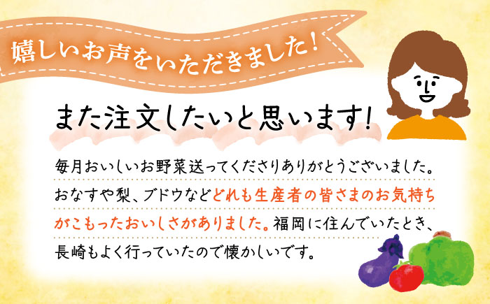 【 全6回定期便/偶数月】農家自慢 季節の野菜セット（7～10品目） / 詰め合わせ 野菜 やさい 野菜セット 野菜詰め合わせ 旬 春野菜 夏野菜 秋野菜 野菜定期便 / 大村市 /  産直松吉[ACZC002]