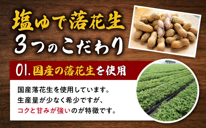 落花生食べ比べセット  計900g (塩ゆで落花生 250g×2袋・味付け落花生 200×2袋) / ピーナッツ ナッツ おつまみ おやつ / 大村市 / 浦川豆店[ACZR007]