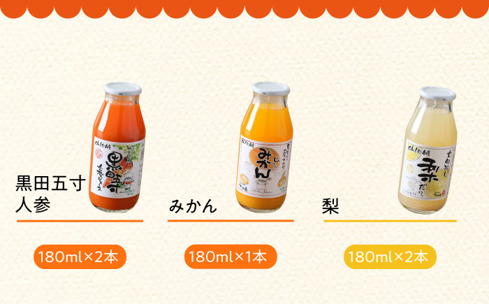 シュシュのジュース180ml×10本セット ノンシュガーセット / ジュース フルーツジュース 野菜ジュース 砂糖不使用 / 大村市 / おおむら夢ファームシュシュ [ACAA282]