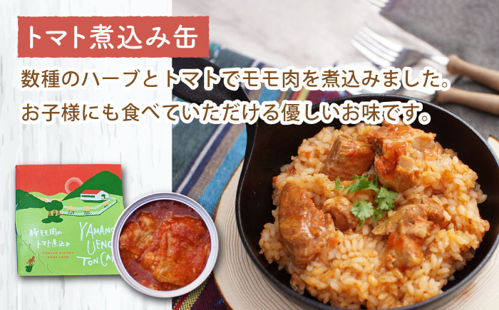 豚モモのおつまみ 缶詰 3缶セット 計330g / アヒージョ トマト煮込み 味噌煮込み おつまみ / 大村市 / 株式会社上野養豚 [ACBH001]