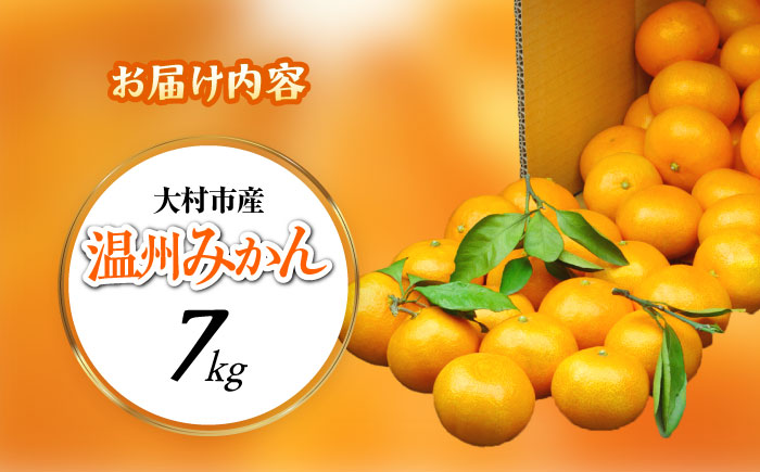 【2025年11月上旬より順次発送】みかん 7kg　/ みかん 果実 柑橘 / 大村市 / おおむら夢ファームシュシュ [ACAA378]