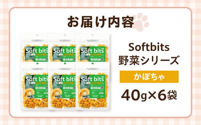 Softbits ドッグフード かぼちゃ（40g×6P）/ ドッグフード 犬 いぬ ドッグ おやつ ペットフード / 大村市 / サポート [ACAM018]