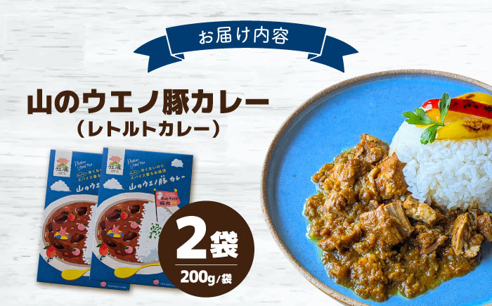 山のウエノ豚カレー（レトルトカレー）200g×2袋 大村市 /カレー 豚肉 ポーク 簡単調理/ 株式会社上野養豚 [ACBH005]