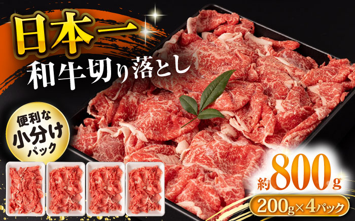 長崎和牛 切り落とし肉 800g / 牛肉 切り落とし 切落し きりおとし すき焼き すきやき しゃぶしゃぶ 小分け / 大村市 / おおむら夢ファームシュシュ[ACAA141]