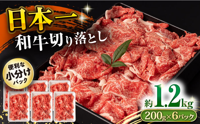 【年内発送】長崎和牛 切り落とし肉 1.2kg / 牛肉 切り落とし 切落し きりおとし すき焼き すきやき しゃぶしゃぶ 小分け / 大村市 / おおむら夢ファームシュシュ[ACAA143]