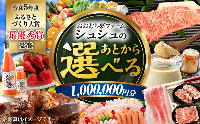 【あとから選べる】 おおむら夢ファームシュシュ ふるさとギフト100万円分 [ACAA394]