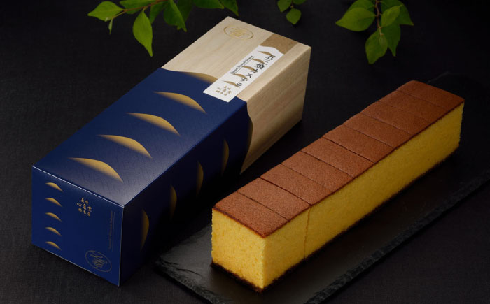 五三焼 カステラ 2本 セット 風呂敷包み 紙袋付き 桐箱  / かすてら 卵 人気 長崎 おやつ / 大村市 / 心泉堂[ACYU015]