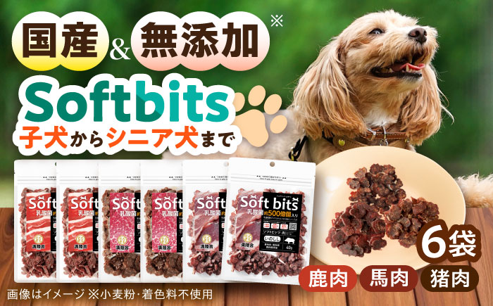 Softbits ドッグフード 肉アソート（40g×6P）/ ドッグフード 犬 いぬ ドッグ おやつ ペットフード / 大村市 / サポート [ACAM003]