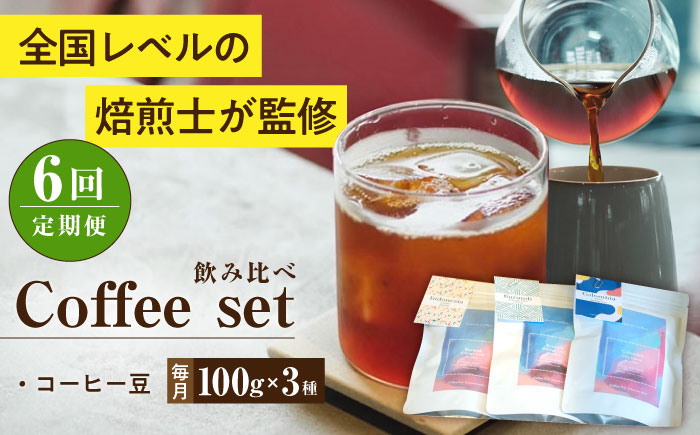 【全6回定期便】スペシャルティコーヒー定期便 毎月100g×3種 / コーヒー 飲み比べ 詰合せ / 大村市 / 株式会社大村湾商事 [ACBG008]