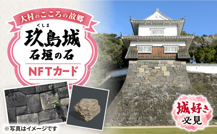 玖島城石垣の石 NFT 大村市 大村市役所商工観光部ふるさと物産振興課 [ACBI002]