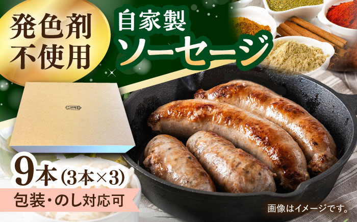 ソーセージ　9本（3本入×3パック） 大村市 / Torres手作りハムベーコン工房[ACYW004]