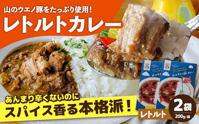 山のウエノ豚カレー（レトルトカレー）200g×2袋 大村市 /カレー 豚肉 ポーク 簡単調理/ 株式会社上野養豚 [ACBH005]