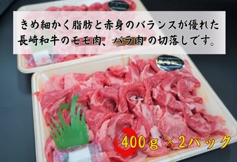長崎和牛　切落し800g【C0-074】
