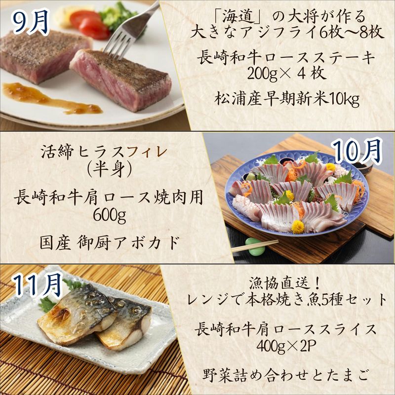松浦よかとこ玉手箱★2025金の箱【定期便】 ( 海の幸 山の幸 詰め合わせ 定期便 美味しい 海産物 野菜 果物 米 肉 果物 松浦市 )【T00-005】