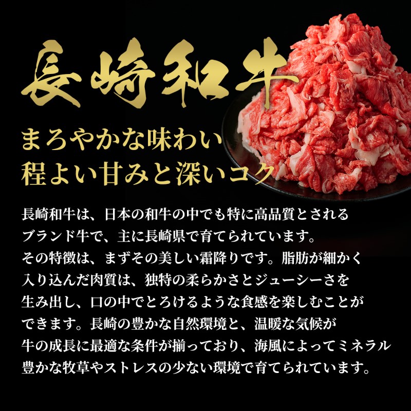 【和牛セレブ】長崎和牛すき焼き・しゃぶしゃぶ切り落とし 300g( 長崎和牛 和牛 すき焼き しゃぶしゃぶ 切り落とし )【B0-201】