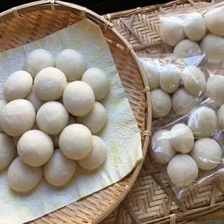 和菓子屋さんの丸餅　5個入×4袋( 餅 もち おもち お正月 丸餅 お雑煮 ぜんざい 焼き餅 )【B1-185】