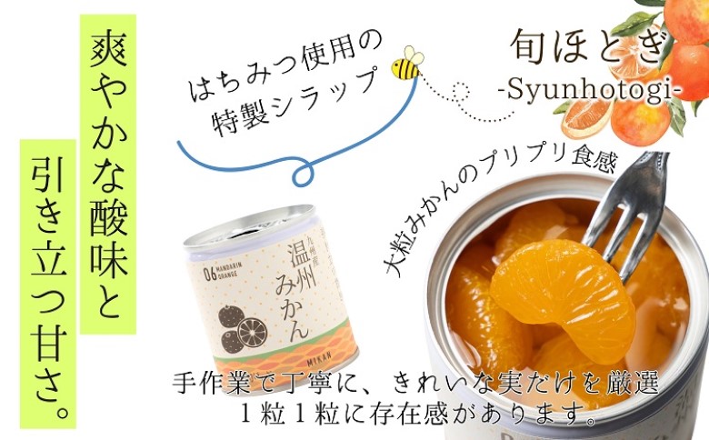 缶詰工場直送　特選果実「旬ほとぎ」温州みかん 12缶( みかん ミカン 温州みかん 缶詰 みかん缶 シラップ漬け )【B5-108】