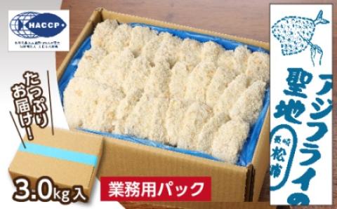 産地直送　新鮮・急速冷凍　業務用箱入り　松浦市の逸品「三陽のあじフライフィーレ」120枚【C0-092】