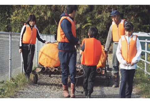 いかだ作り体験(体験交流型メニュー)【D7-007】