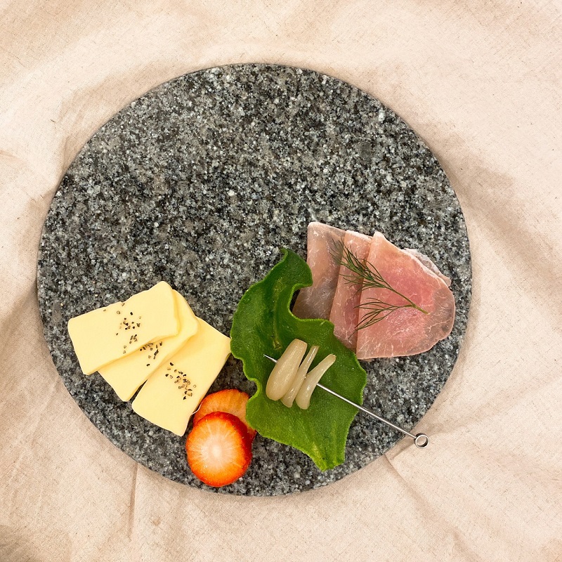 Ｉｒｏｄｏｒｉ　石のプレート グレー【D7-009】