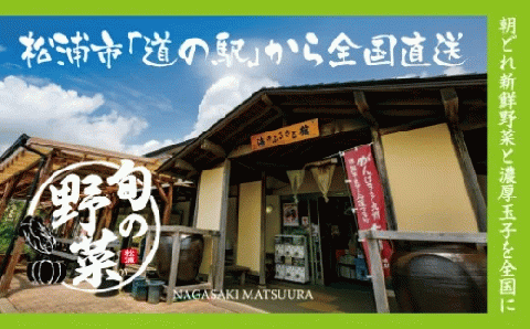 道の駅松浦海のふるさと館『旬のお野菜＋産みたて濃厚玉子6個』の大満足セット！【A8-039】