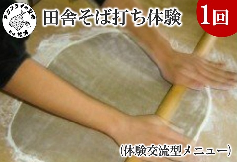 田舎そば打ち体験(体験交流型メニュー)【D3-009】