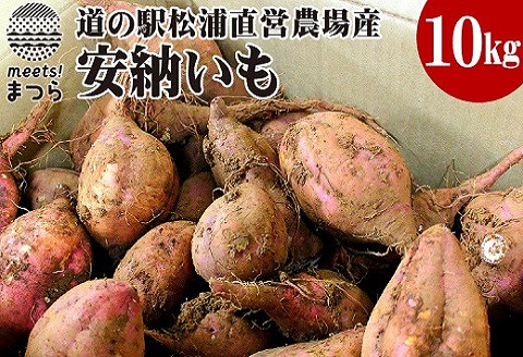 道の駅松浦直営農場産　赤土栽培「安納いも」10kg【C0-008】
