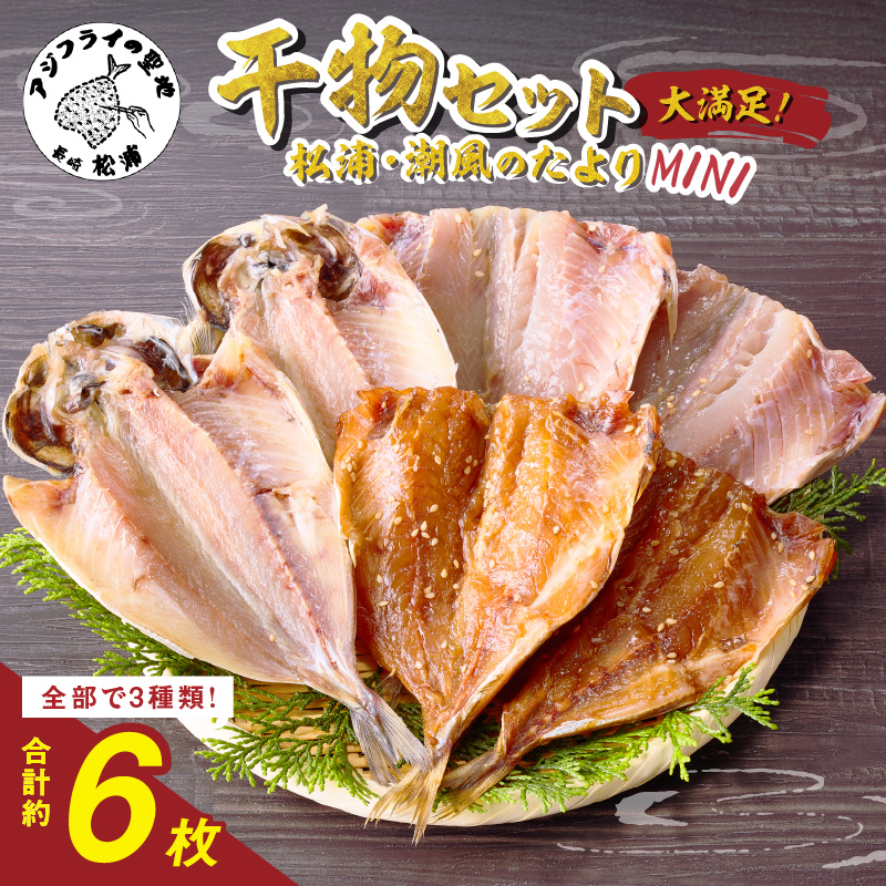 松浦・潮風のたより Ｍｉｎｉ( 松浦市 アジ 干物 アジ開き アジみりん アジ桜干し 詰め合わせ )【A5-016】
