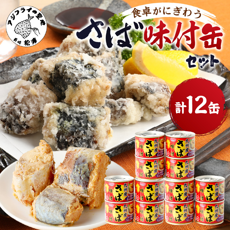 さば味付缶セット(12缶)( さば サバ 鯖 さば缶 サバ缶 非常食 保存食 簡単調理 )【B3-098】