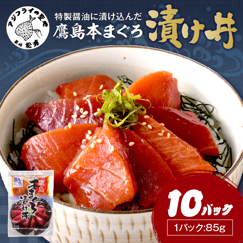 鷹島産本まぐろ 特製醤油に漬け込んだ本まぐろ漬け丼10パック( 松浦市 まぐろ マグロ 本まぐろ 鷹島 漬け丼 時短料理 )【C5-041】