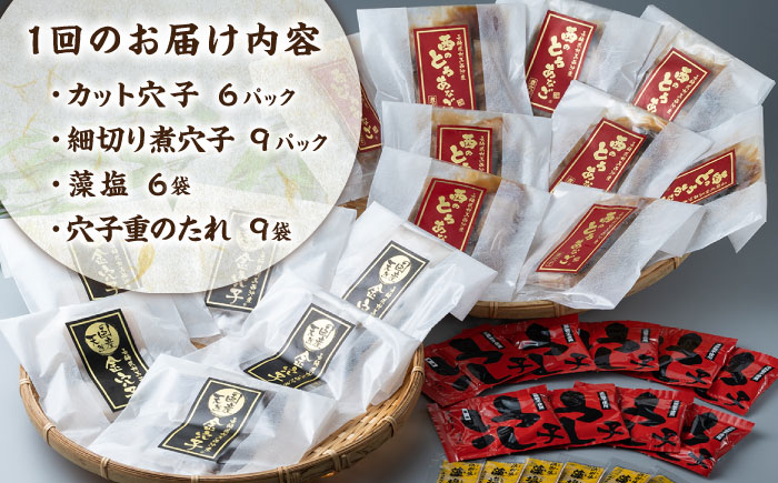 【全6回定期便】対馬産 穴子 詰め合わせ 15PAC《 対馬市 》【対馬水産株式会社】対馬 新鮮 とろ あなご ふわふわ 煮穴子 冷凍 海鮮 [WAV009]