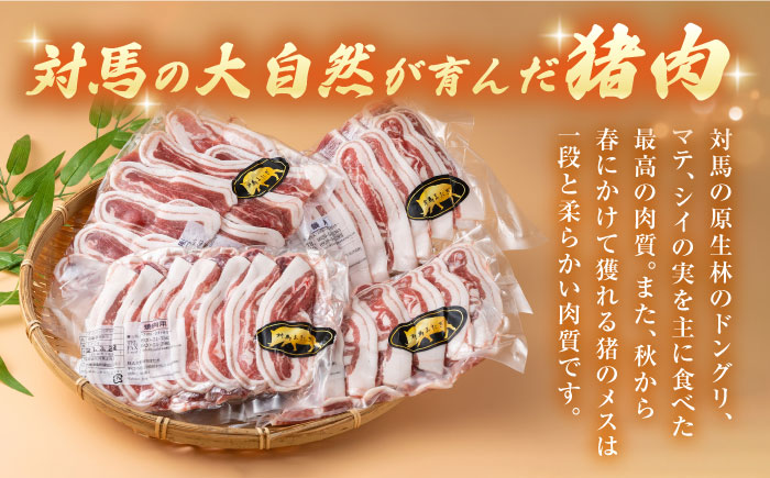 猪肉メスの極上バラスライス【株式会社対馬またぎ】《対馬市》 BBQ 焼肉 鍋 猪肉 肉 ジューシー おつまみ [WBD001]