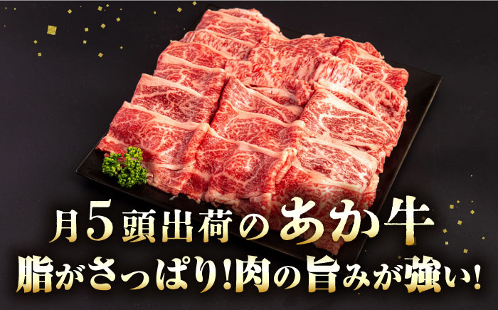 長崎和牛 あか牛 1kg（500g×2パック）（すき焼き・しゃぶしゃぶ用）《対馬市》【株式会社Tsukushi】 対馬 牛 和牛 すき焼 しゃぶしゃぶ 鍋 冷凍配送 [WCR006]