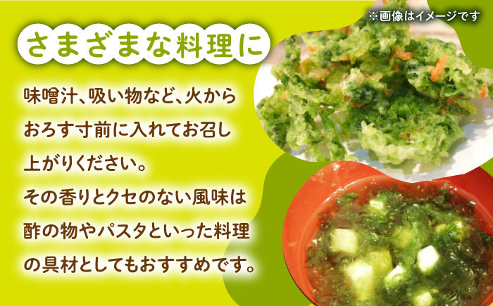 【全3回定期便】あおさ （スタンドパック6袋）【うえはら株式会社】《対馬市》海産物 特産品 アオサ 青のり うどん 味噌汁 磯の香り 食物繊維  [WAI072]