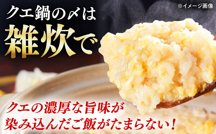 対馬産 クエ ぶつ切り 1.2kg 鍋用スープ付《対馬市》【島本水産】高級魚 新鮮 肉厚 本格的 海鮮 鍋セット フライ 煮付け アラ [WBI007]