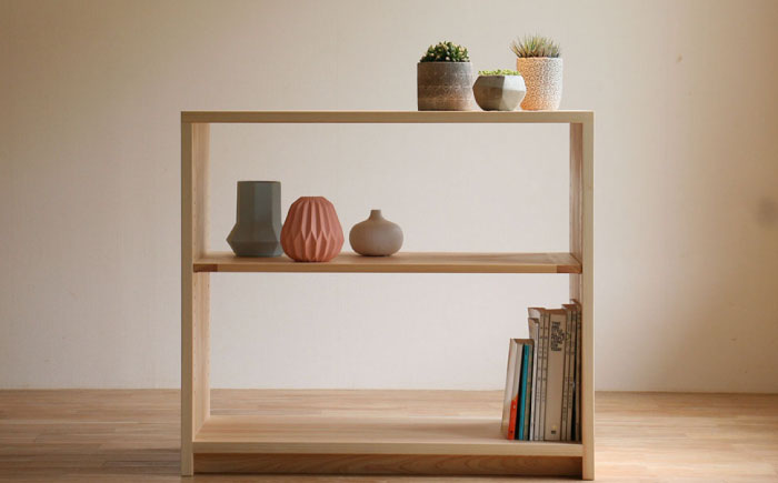 対馬ヒノキのシェルフ（セミオーダー可能） [WAL023]