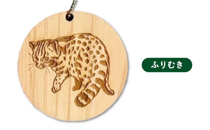 対馬 ひのきーホルダー 3種セット 《対馬市》【一般社団法人MIT】 ツシマヤマネコ キーホルダー 雑貨 [WAP025]