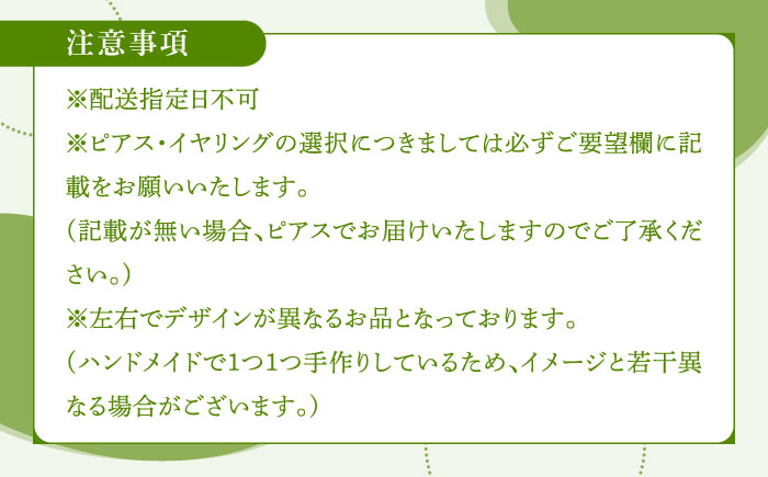 ヒトツバタゴ の 耳飾り （ ピアス ・ イヤリング 選択可能）【合同会社かもめ】《対馬市》アメリカンフラワー フック おしゃれ アクセサリー プレゼント [WBP004]