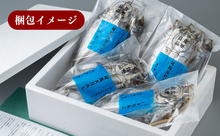 【全2回定期便】対馬 五月 真あじ 一汐干し 10枚 《 対馬市 》【 うえはら株式会社 】新鮮 アジ 干物 海産物 朝食 冷凍 [WAI106]