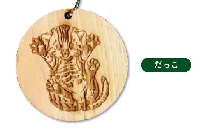 対馬 ひのきーホルダー 3種セット 《対馬市》【一般社団法人MIT】 ツシマヤマネコ キーホルダー 雑貨 [WAP025]