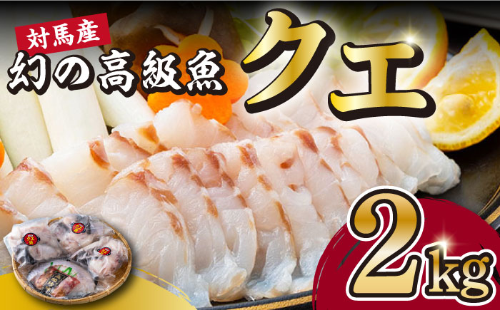 【迷ったらコレ！】対馬産 幻の高級魚 クエ 2kg《対馬市》【保家商事】 刺身 鍋 クエ鍋 海鮮 鮮魚 しゃぶしゃぶ [WAA003]