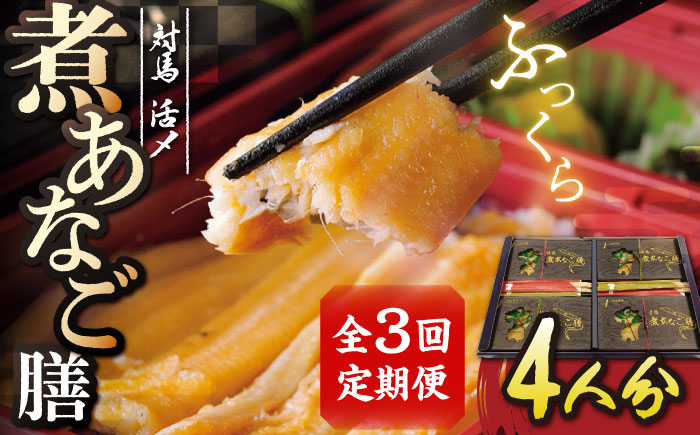 【全3回定期便】対馬 煮あなご膳 セット《対馬市》【対馬地域商社】九州 長崎 アナゴ [WAC036]