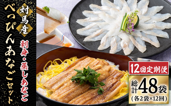 【全12回定期便】 対馬産 べっぴん あなご 詰め合わせ 《 対馬市 》【 桐谷商店 】 対馬 新鮮 ふわふわ 穴子 刺身 海産物 魚介 [WAQ006]