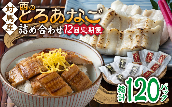 【全12回定期便】対馬産 穴子 詰め合わせ 10PAC《 対馬市 》【対馬水産株式会社】対馬 新鮮 とろ あなご ふわふわ 煮穴子 冷凍 海鮮 [WAV011]